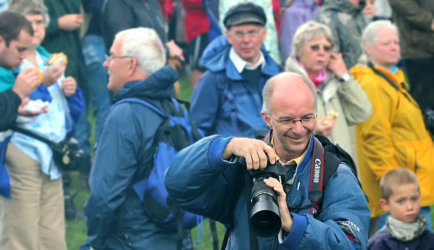 Fotograaf in aktie Hans in aktie